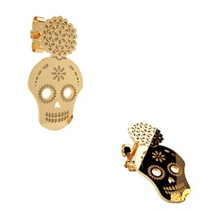 Aretes de oro amarillo 