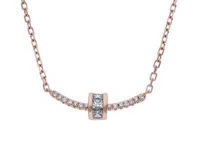 Gargantilla de oro rosa