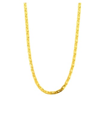 Cadena de oro Cadena Italiana de Oro Amarillo 60 cm