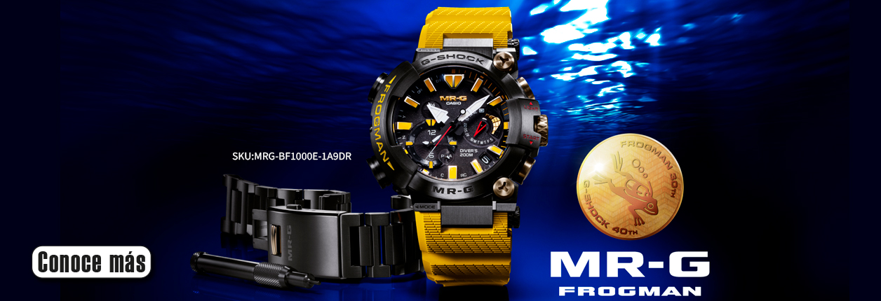 Reloj Casio G-Shock MRG-BF1000E-1A9DR en Joyerías BIZZARRO: Durabilidad resistente, diseño elegante y tecnología de vanguardia para los amantes de los relojes de alta gama.