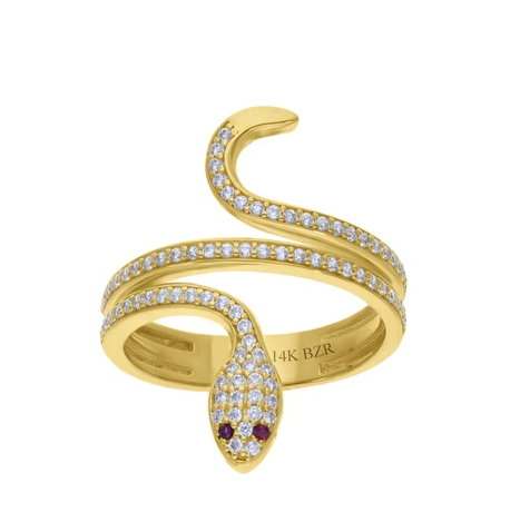 Anillo de oro serpiente