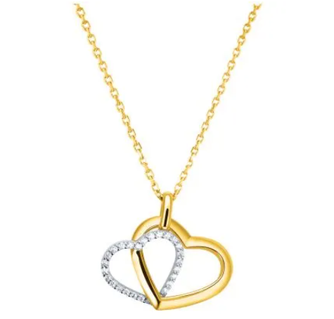 dije de corazones y zirconias